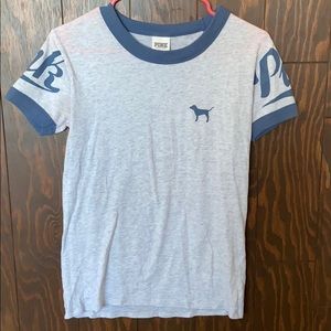 Pink Victoria Secret ringer tee, size XS